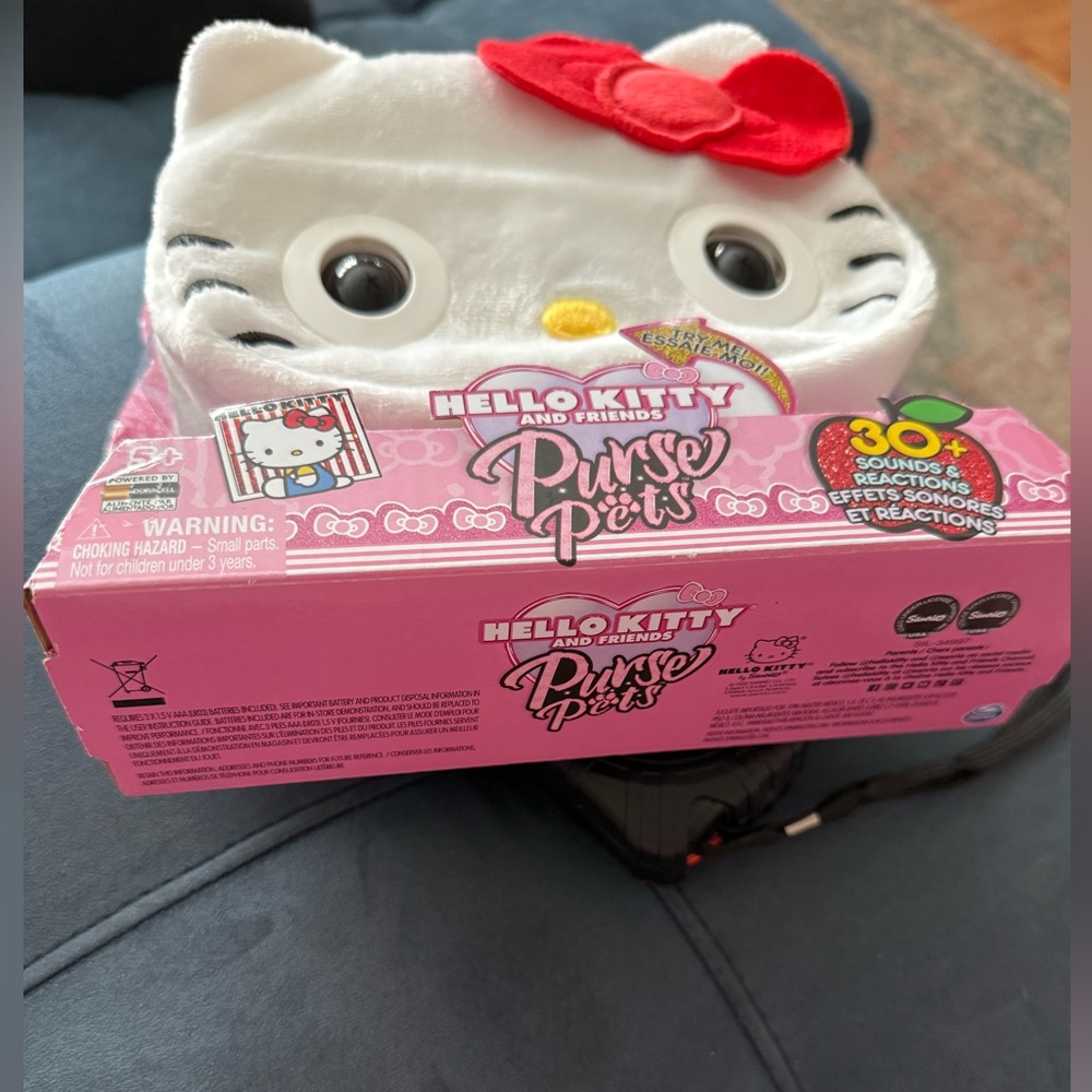 Hello Kitty White and Pink Stuffed Animal